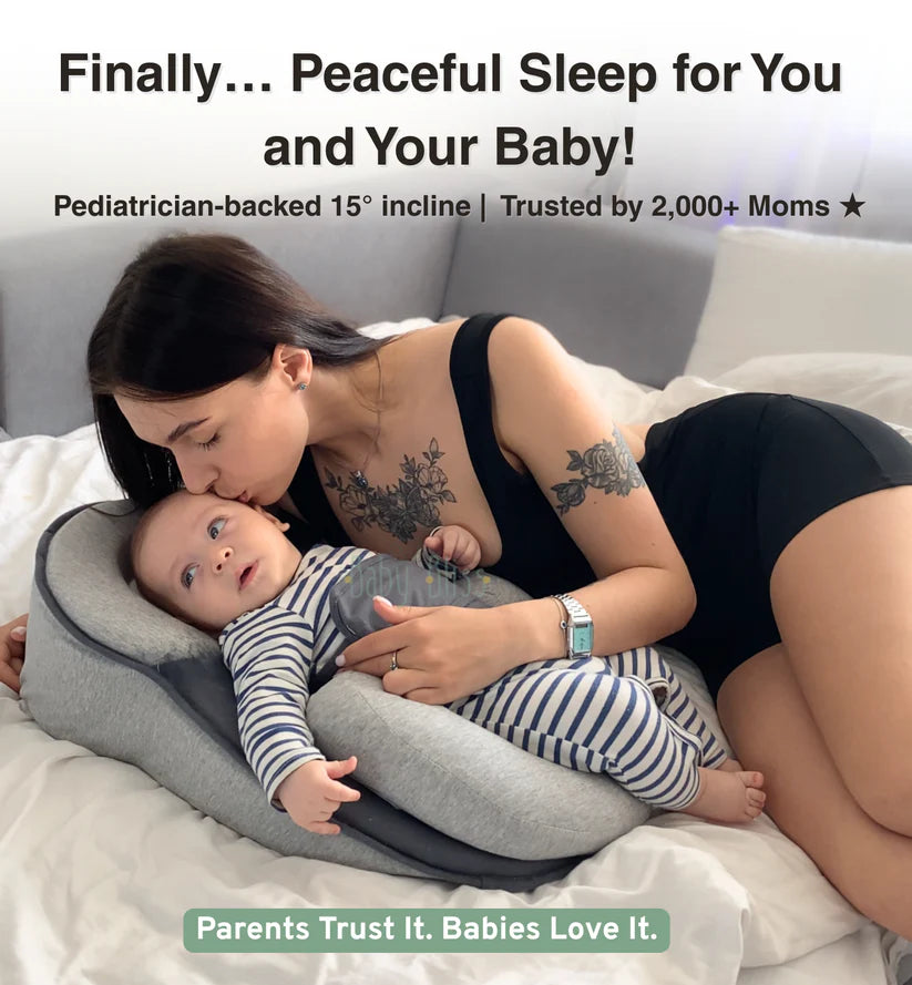 Anti-Reflux Baby Nest Pillow – Inclined for Better Sleep