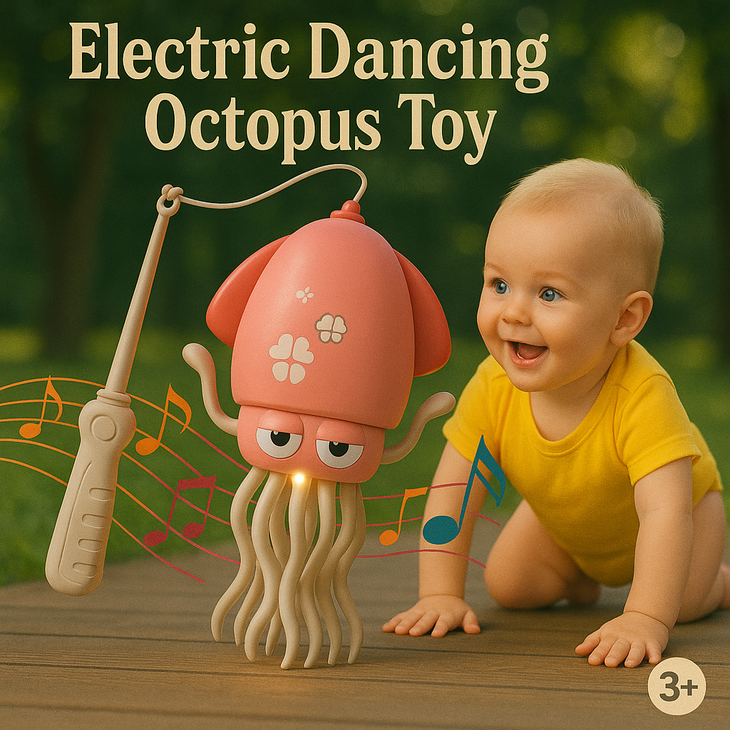 Electric Dancing Octopus Toy – LED Baby Music Toy