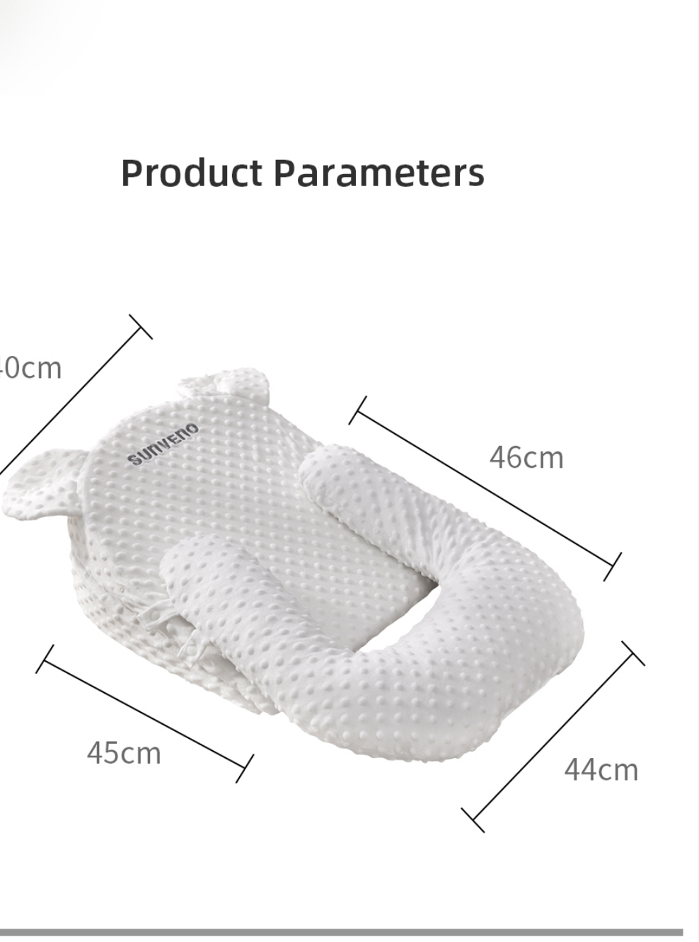 Baby Nest Pillow – Soft Newborn Sleep Support