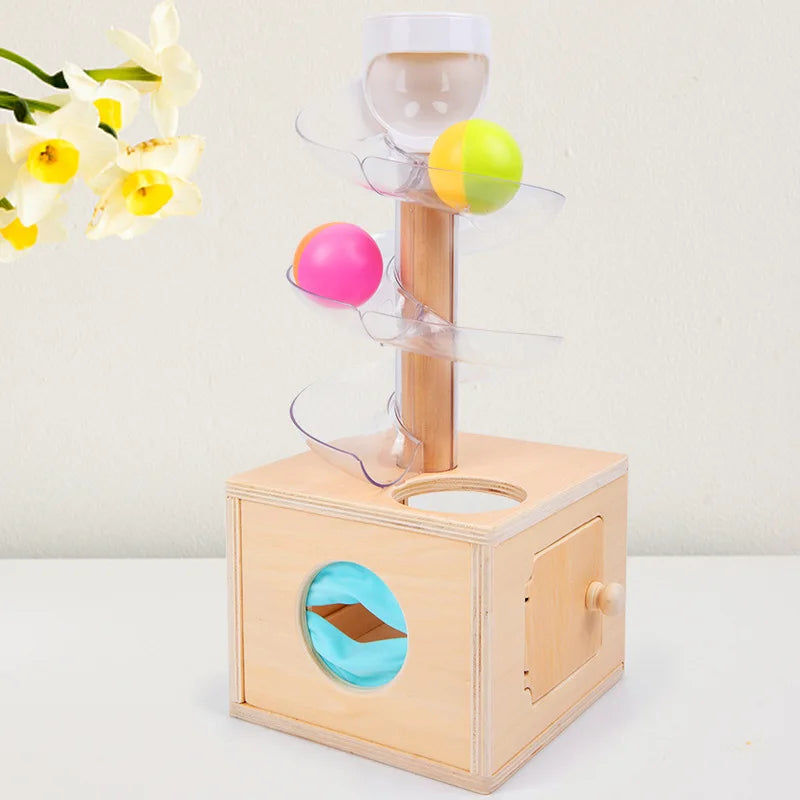 RolliBox™ Ball Drop – Wooden Motor Skills Toy for Toddlers